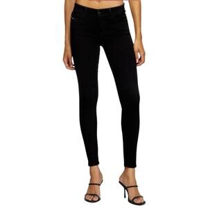 Diesel Women’s  Slandy Super Stretch Skinny Jeans Black Size 29